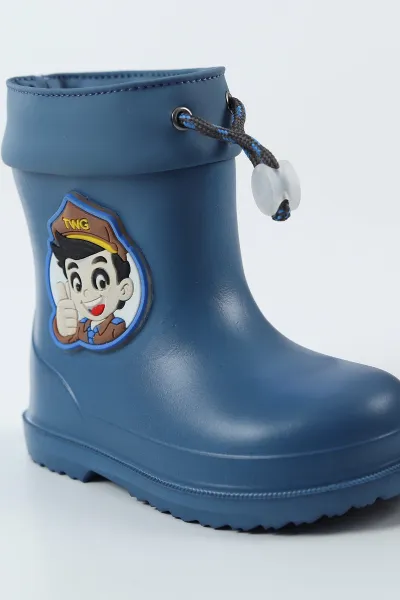 Saks Mavisi ( 22 - 35 ) Işıklı Lastik Detaylı Erkek Bebek & Çocuk Bot 496987