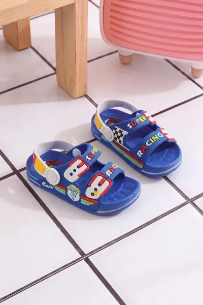 Saks Mavisi ( 25 - 29 ) Figürlü Erkek Çocuk Sandalet 462507