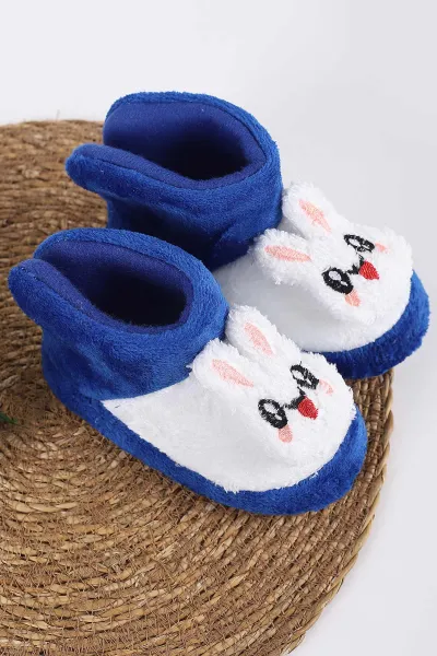 Saks Mavisi ( 25 - 30 ) Peluş Figürlü Kız Çocuk Panduf 419884
