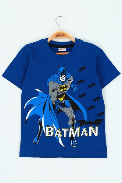 saks-mavisi-5-8-yas-batman-baskili-erkek-cocuk-tisort-117966