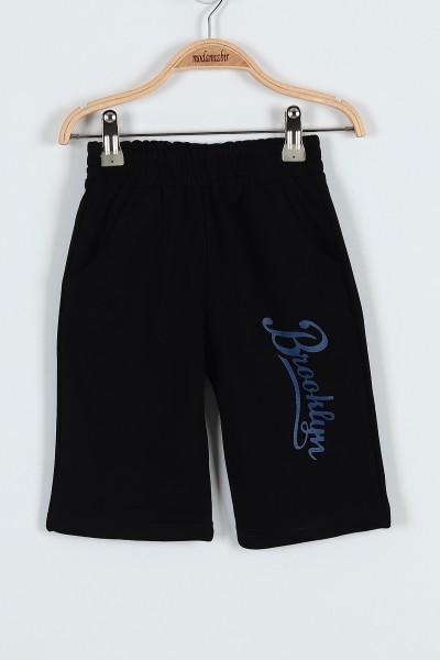 Saks Mavisi (5-8 Yaş) Brooklyn Legend Baskılı Şortlu Erkek Çocuk Takım 182987