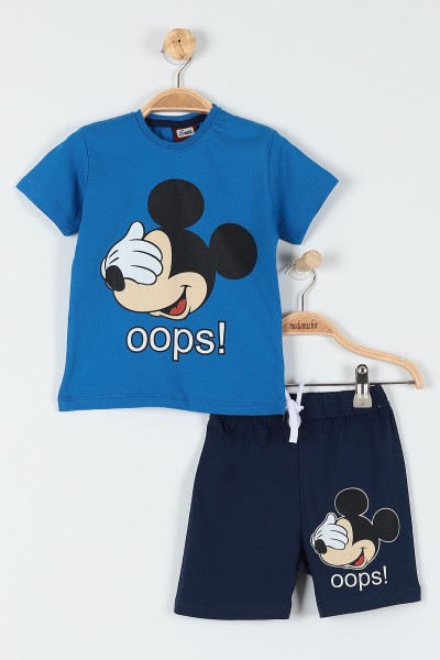 saks-mavisi-5-8-yas-oops-fare-baskili-sortlu-erkek-cocuk-takim-181291