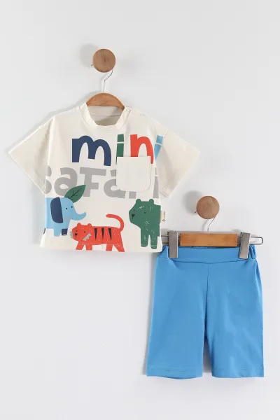 saks-mavisi-6-24-ay-safari-baskili-cep-detayli-erkek-bebek-yazlik-takim-467673