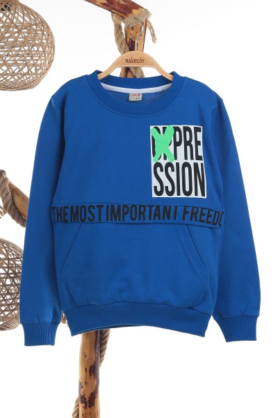 saks-mavisi-8-12-yas-freedom-baskili-iki-ip-sardonlu-erkek-cocuk-sweat-139795