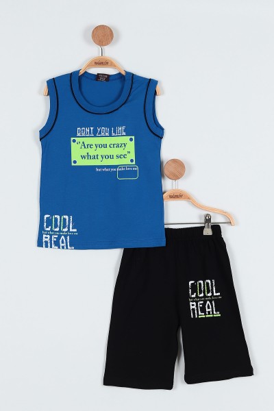 saks-mavisi-9-12-yas-cool-real-baskili-sortlu-erkek-cocuk-takim-187916