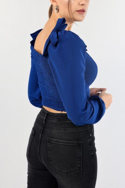 saks-mavisi-beli-gipeli-baglamali-bluz-88844