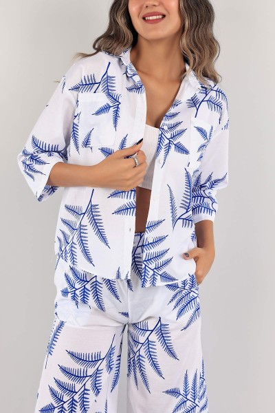 saks-mavisi-cift-cepli-dokuma-gomlek-125435