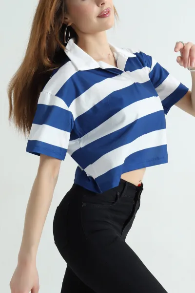saks-mavisi-cizgili-likrali-suprem-kadin-tisort-352842