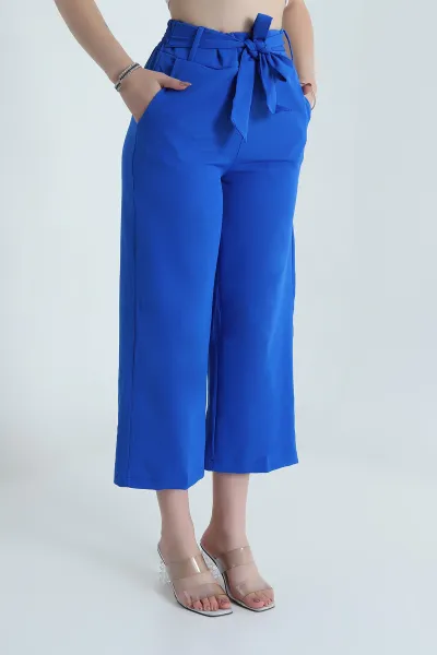 Saks Mavisi Gipeli Cepli Dabıl Kadın Pantolon 478833