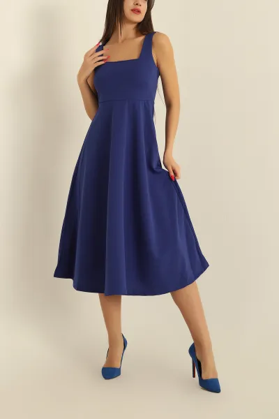 saks-mavisi-kare-yaka-krep-elbise-280301