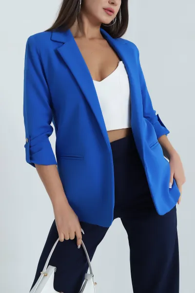 saks-mavisi-kol-baglamali-astarli-kadin-ceket-386935