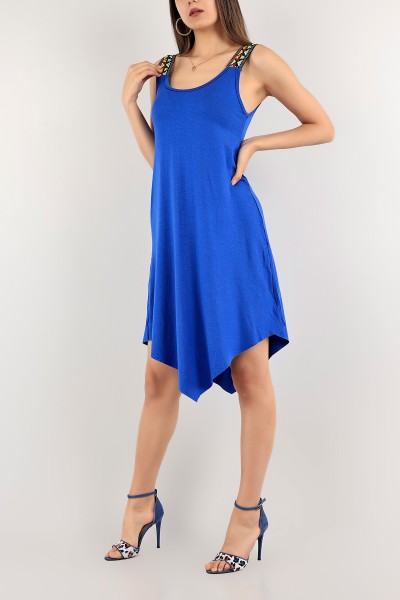 saks-mavisi-kolsuz-likrali-elbise-113931