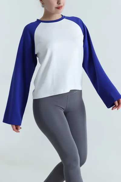 Saks Mavisi Likralı Oysho Kadın Bluz 497012