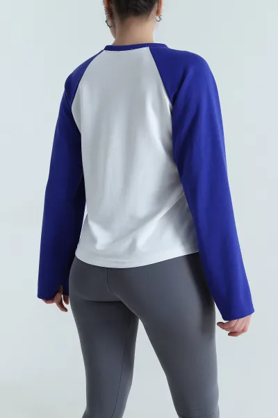 Saks Mavisi Likralı Oysho Kadın Bluz 497012