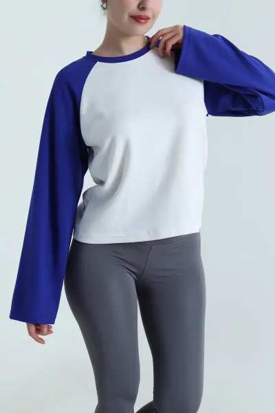 Saks Mavisi Likralı Oysho Kadın Bluz 497012