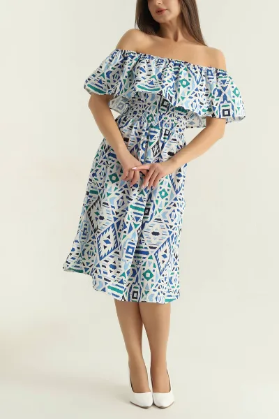 saks-mavisi-madonna-yaka-terikoton-kadin-elbise-373662