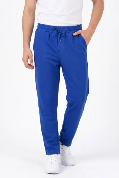 Saks Mavisi Pike Kumaş Boyfriend Erkek Pantolon 459890
