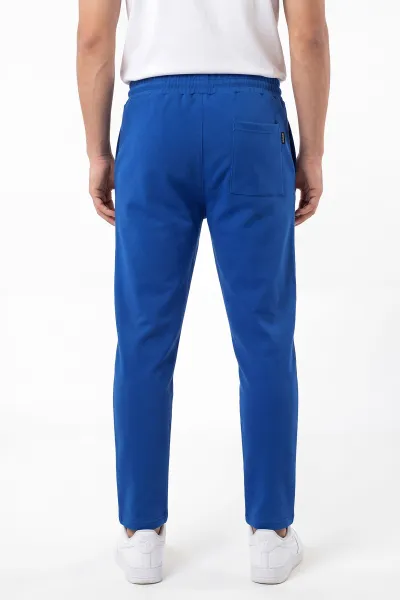 Saks Mavisi Pike Kumaş Boyfriend Erkek Pantolon 459890