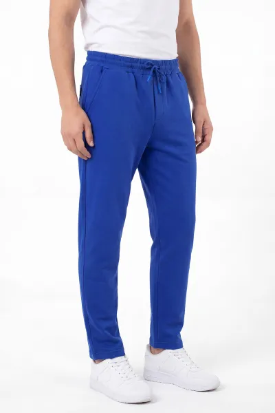 Saks Mavisi Pike Kumaş Boyfriend Erkek Pantolon 459890