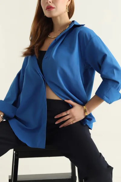 saks-mavisi-poplin-kumas-gizli-pat-kadin-gomlek-304523