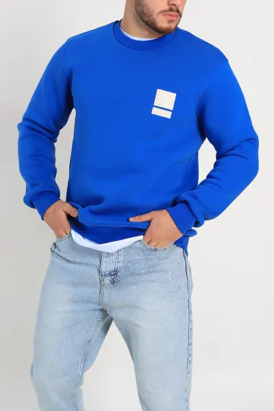 saks-mavisi-relaxed-fit-uc-ip-sardonlu-kabartma-detayli-erkek-sweatshirt-309881