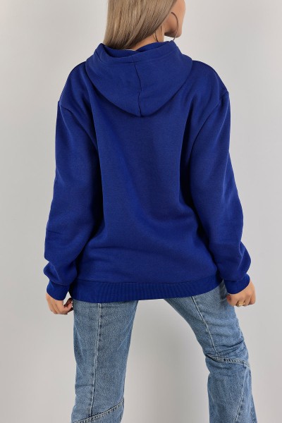 Saks Mavisi Şardonlu Bayan Sweat 136531