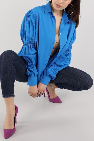 saks-mavisi-terikoton-gomlek-tunik-171162