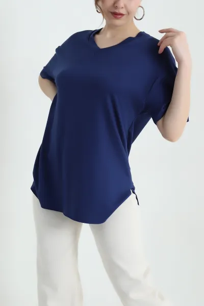 saks-mavisi-v-yaka-oval-kesim-oysho-kadin-bluz-433842