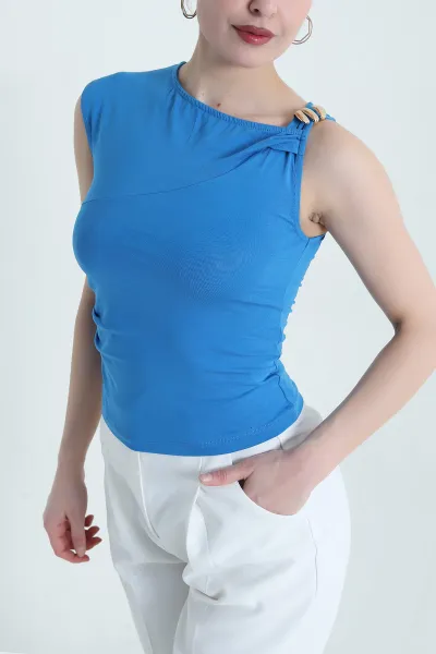Saks Mavisi Yeni Sezon Süprem Kadın Bluz 446555