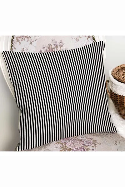 43x43 Dijital Baskılı Fermuarlı Modern Kırlent Kılıfı 308756