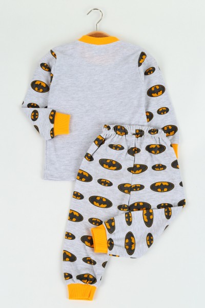 Sarı (1-3 yaş) Batman Baskılı Erkek Çocuk Pijama Takımı 125535