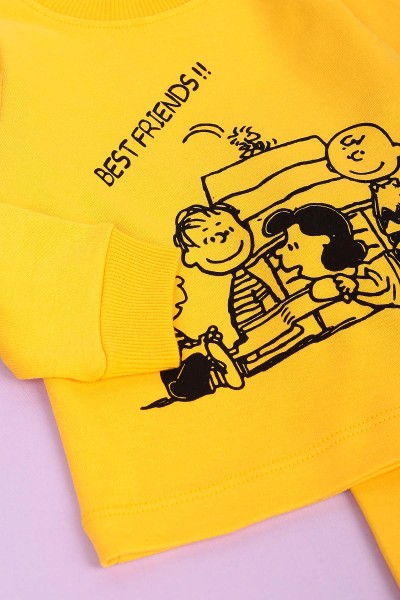 Sarı (1-3 Yaş) Best Frıends Baskılı Erkek Çocuk Takım 148294