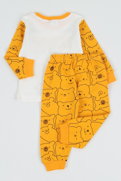 Sarı (1-3 Yaş) Play Hero Baskılı Erkek Çocuk Pijama Takım 135541