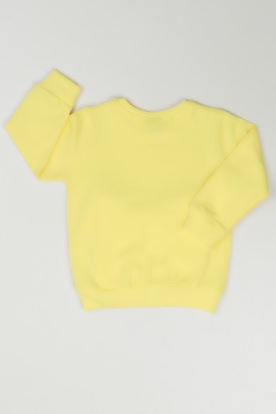 Sarı (1-4 Yaş) Hello Baskılı Kız Çocuk Sweatshirt 85576