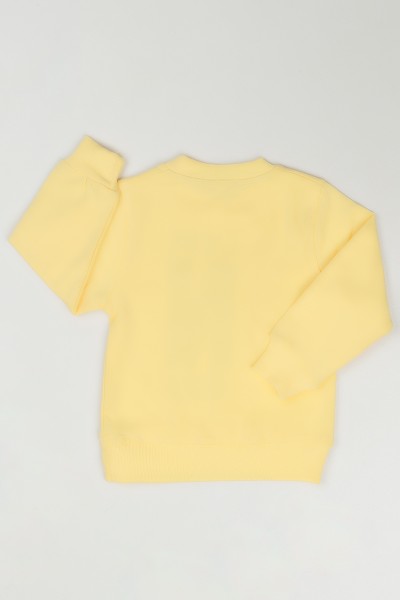 Sarı (1-4 Yaş) Pul İşlemeli Kız Çocuk Sweatshirt 86116