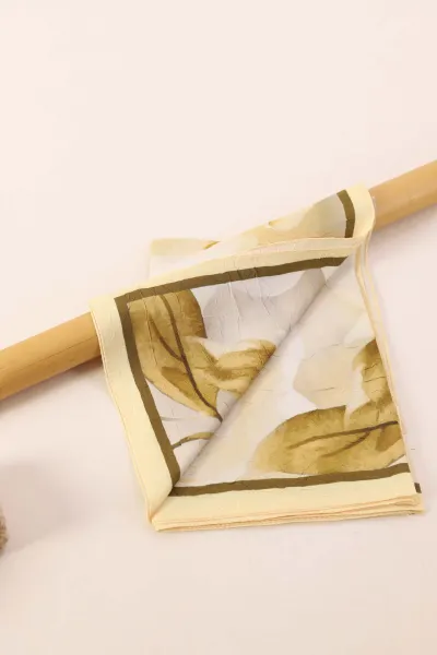 Sarı 180x75 Cm Our Fashion Dijital Baskılı Desenli Bambu Kraş Şal 396751