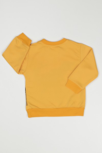 Sarı (2-5 Yaş) Trex Baskılı Erkek Çocuk Sweatshirt 90273