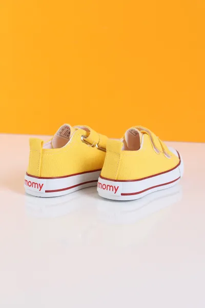 Sarı (26-30 Patik) Keten Çift Cırtlı Unisex Çocuk Ayakkabı 276144
