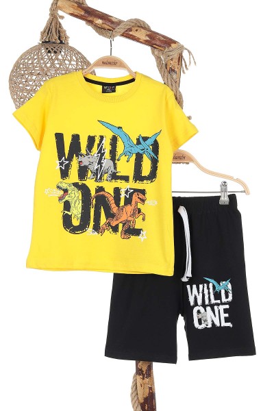 sari-3-10-yas-wild-one-dinazor-baskili-erkek-cocuk-takim-171064