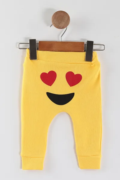 sari-3-12-ayemoji-baskili-mansetli-unisex-tek-alt-452183