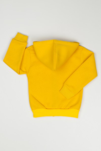 Sarı (3-12 Yaş) Dreams Baskılı İçi Şardonlu Kız Çocuk Sweatshirt 90853