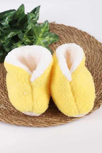 Sarı (3-6 Ay) Figürlü Peluş Bebek Kuzu Panduf 416465