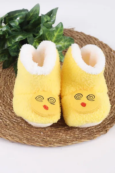 Sarı (3-6 Ay) Figürlü Peluş Bebek Kuzu Panduf 416466