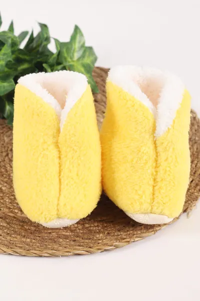 Sarı (3-6 Ay) Figürlü Peluş Bebek Kuzu Panduf 420084