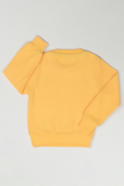 Sarı (3-7 Yaş) Fashion Baskılı Kız Çocuk Sweatshirt 84807