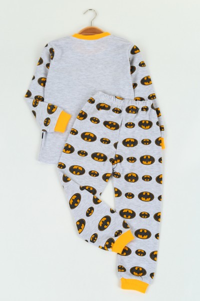 Sarı (4-6 yaş) Batman Baskılı Erkek Çocuk Pijama Takımı 125562