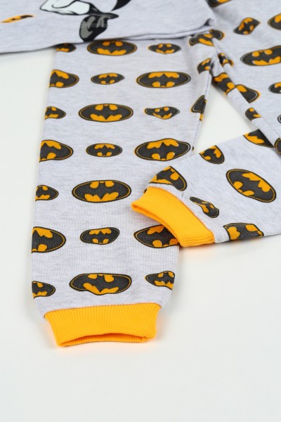 Sarı (4-6 yaş) Batman Baskılı Erkek Çocuk Pijama Takımı 125562