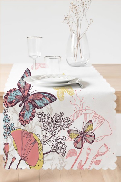45x140 Dijital Baskılı Özel Tasarım Modern Runner 223849