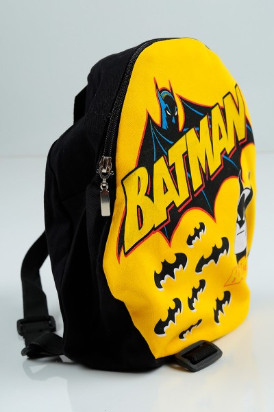 Sarı (5-8 Yaş) Batman Baskılı Çantalı Erkek Çocuk Takım 96697