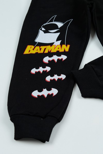 Sarı (5-8 Yaş) Batman Baskılı Çantalı Erkek Çocuk Takım 96697